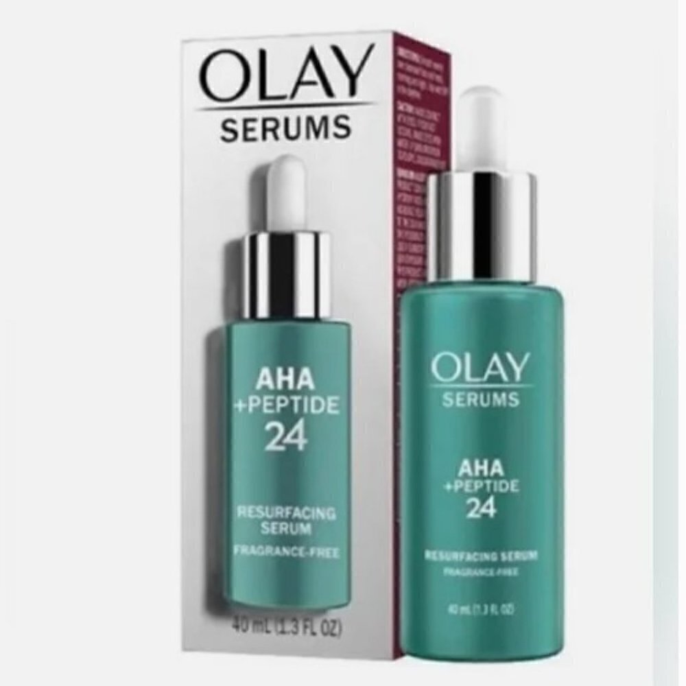 Olay Serums AHA + Peptide Resurfacing Serum Fragrance Free NEW‎ Sealed